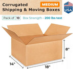 Medium Shipping & Moving Boxes 18x14x8 inches - Image 2