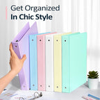 BinderX Extra Durable 1.5 Ring Binder, Round Ring 1.5 Inch Binders, Fits 325 - Image 7