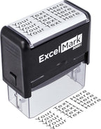 ExcelMark Custom Rubber Stamp – Clean & Easy Stamping – Personalized by ExcelMark