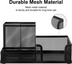 comix 6 packs mesh pen holder, desk organizer, side view