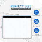Large Engineering Graph Paper Pad, 100 Sheets/200 Pages, Engineering, Architect - Image 3