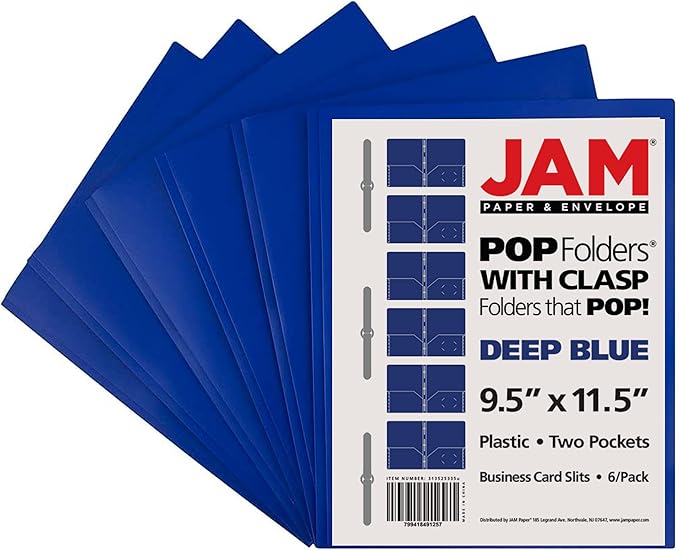 JAM PAPER Plastic Color POP Folders - Image 6