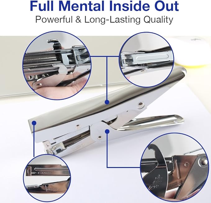 Stapler Heavy Duty with 1000 Staples and Staples Remover Set 20 Sheets Desktop - Image 4