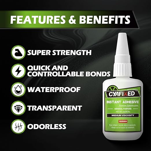 Medium Super Glue Kit, 113.6 Gram CA Glue - Image 2