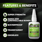 Medium Super Glue Kit, 113.6 Gram CA Glue - Image 2