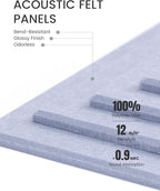Fluxynara Large Felt Bulletin Board 36" x 24" Cork Board Alternative-6 Pack - Image 4