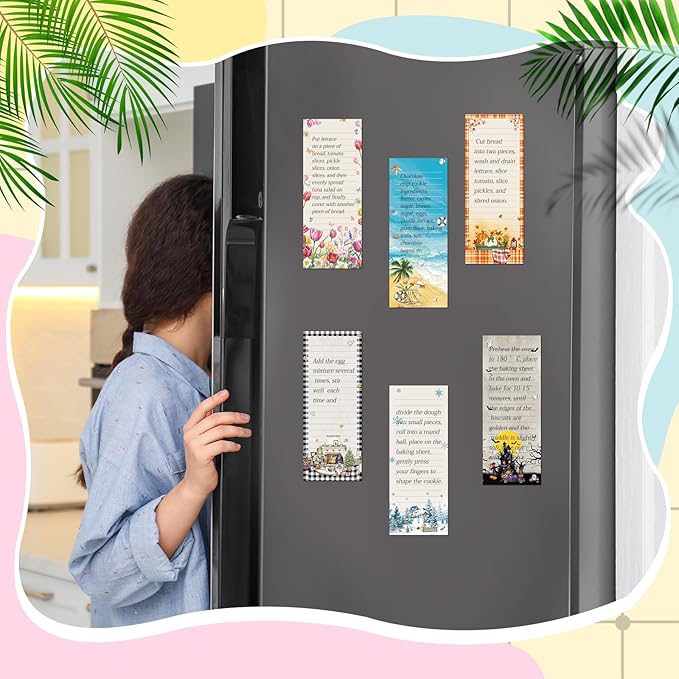 Eaasty 12 Pcs Seasonal Holiday Magnetic Notepads - Image 2