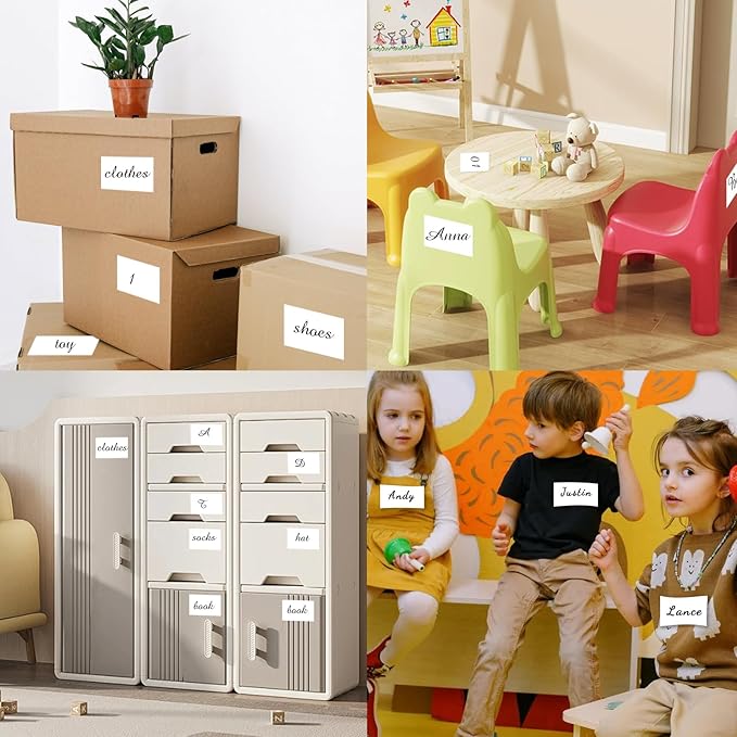 STARLIBOO 3"X5" Rectangle Color Coding Labels, Removable Square Label Inventory - Image 8