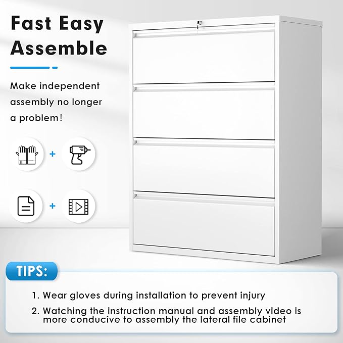 Pataku 4 Drawer File Cabinet - Image 9