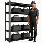CBCNWR 72''H Garage Storage Shelves, 2500LBS Steel Heavy Duty Storage Shelves
