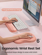 Meatanty Keyboard and Mouse Wrist Rest Set, Ergonomic Wrist Pad Support - Image 3