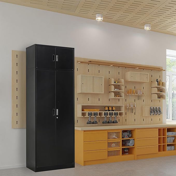 TaskStorz Storage Cabinet, 87 Inch Tall Metal Storage Cabinet - Image 7