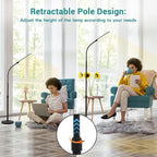 NXONE Led Floor Lamp, Modern Reading Adjustable Standing Height 4 Colors and - Image 6