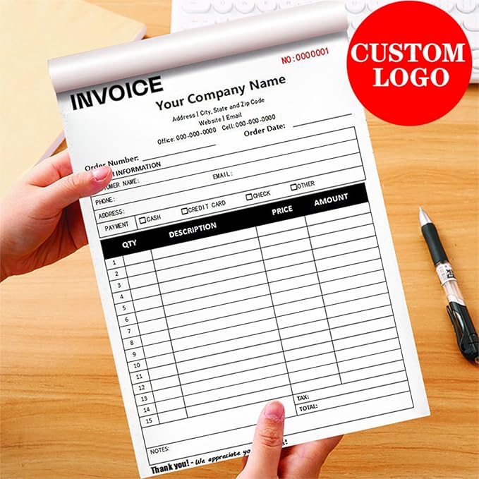 Custom Invoice Book in 3-Part /2-Part Receipt Book - Image 7