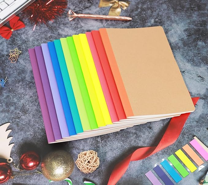 Zegrox A5 Blank Notebook Bulk, 48 pack Kraft Cover Blank Sketch Book Pad Travel - Image 4