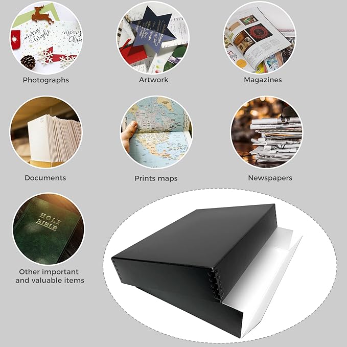 Lineco Archival 11 x 14 x 3 inches Museum Archival Storage Box, Drop Front - Image 8