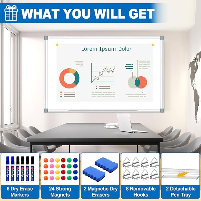 Magnetic White Board Dry Erase Whiteboard - Image 4