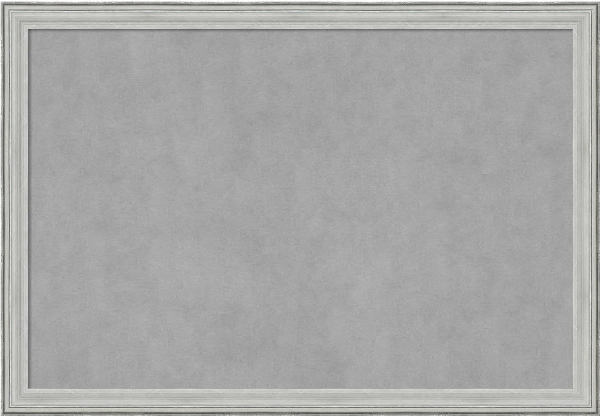 Amanti Art Silver Framed Magnetic Board 27x39 Large Vision Board