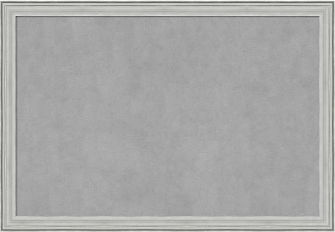 Amanti Art Silver Framed Magnetic Board 27x39 Large Vision Board by AmantiArt