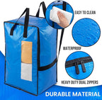 TAILI 2 Pack Blus Moving Bags w/Adjustable Backpack Straps, Moving Supplies - Image 7