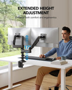 huanuo 17-32 inch dual monitor stand, stacked monitor, package contents