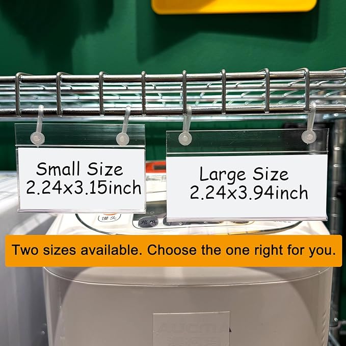ChanQnTon Plastic Shelf Labels, Price Tags, Shelf Tags - Image 3