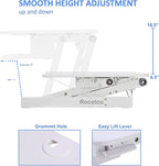 Rocelco 37.5" Deluxe Height Adjustable Standing Desk Converter - Image 3