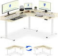 FLEXISPOT 71" L Shaped Standing Desk Electric Corner Table