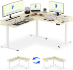 FLEXISPOT 71" L Shaped Standing Desk Electric Corner Table
