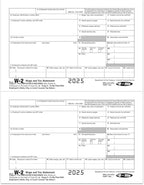 W2 Forms 2025, 6 Part Tax Forms, 25 Employee Kit of Laser Forms Designed - Image 4