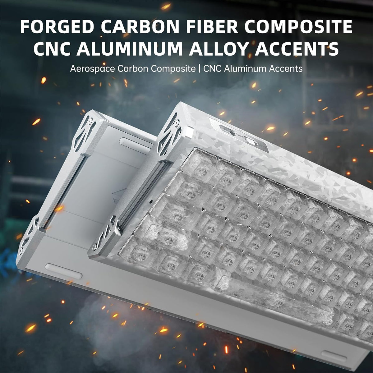 ATTACK SHARK R68 HE 60% Wired RT 8K Mechanical RGB TKL Gaming Keyboard-Ice