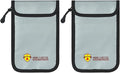 2 Pack Small Fireproof Bag, Fireproof Wallet Pouch, Non-itchy Waterproof Cash by Unknown