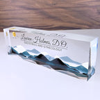 Personalized Acrylic Desk Plaque, Customizable Acrylic Name Plate Block - Image 2