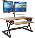 Rocelco 40" Large Height Adjustable Standing Desk Converter
