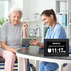 TMC 8 Inch Dementia Clock for Seniors – Large Auto-Dimming Calendar Display - Image 3