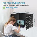 Black 2-Pack Desk Dividers for Students, Waterproof Plastic Study Carrel Divider - Image 3