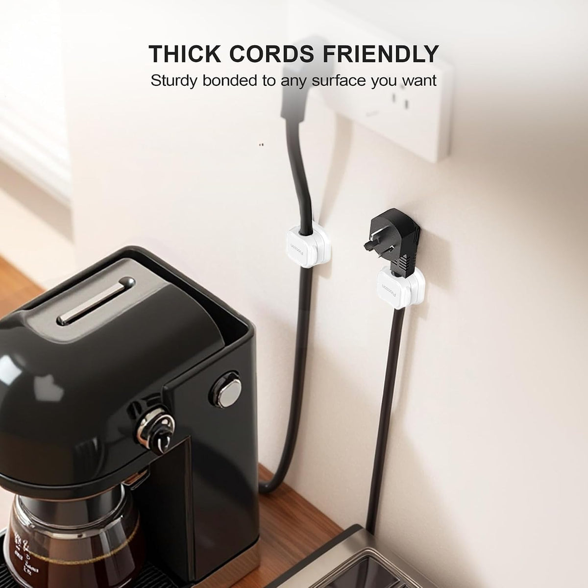36 Pack Magnetic Cable Clip Organizer Cord Holder, Picozon Adhesive Cable Man...