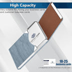 Business Card Holder with Ultra Slim Design, Business Card Case with Premium PU - Image 5