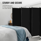 VEVOR Room Divider, 6 Panel Room Divider, Folding Privacy Screen and Portable - Image 4