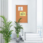 BIBOC EnclosedCork Bulletin Board 36x24 inch Lockable Cork Noticeboard Display - Image 6