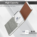 Business Card Holder with Ultra Slim Design, Business Card Case with Premium PU - Image 5