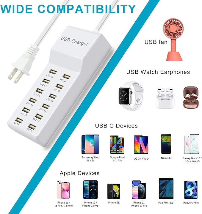USB Charger Station Block Multiport Charger Hub - Image 4