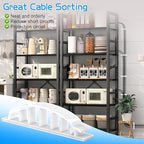 XHF 30pcs Adhesive Cable Wire Clips White, Outdoor Cable Management Wire - Image 6
