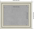 Amanti Art Silver Framed Magnetic Board 22x26 Small Vision Board - Image 2