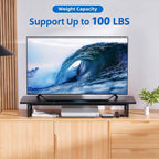 simple trending dual monitor stand riser, 38" computer, package contents