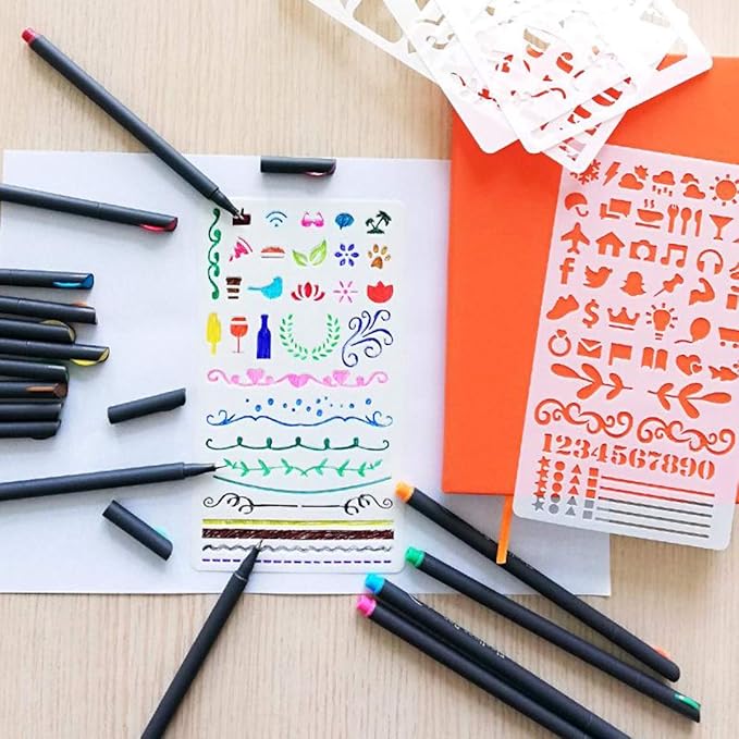 Tebik 80 Pack Planner Colored Pens, 72 Colors Drawing Pens - Image 8