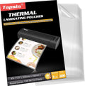Laminating Pouches 9 x 11.5, 3 Mil Laminating Sheets 200 PCS Clear Thermal by TAPSIN