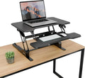 Mount-It! Height Adjustable Standing Desk Converter, Compact 30” Wide Tabletop by Mount-It