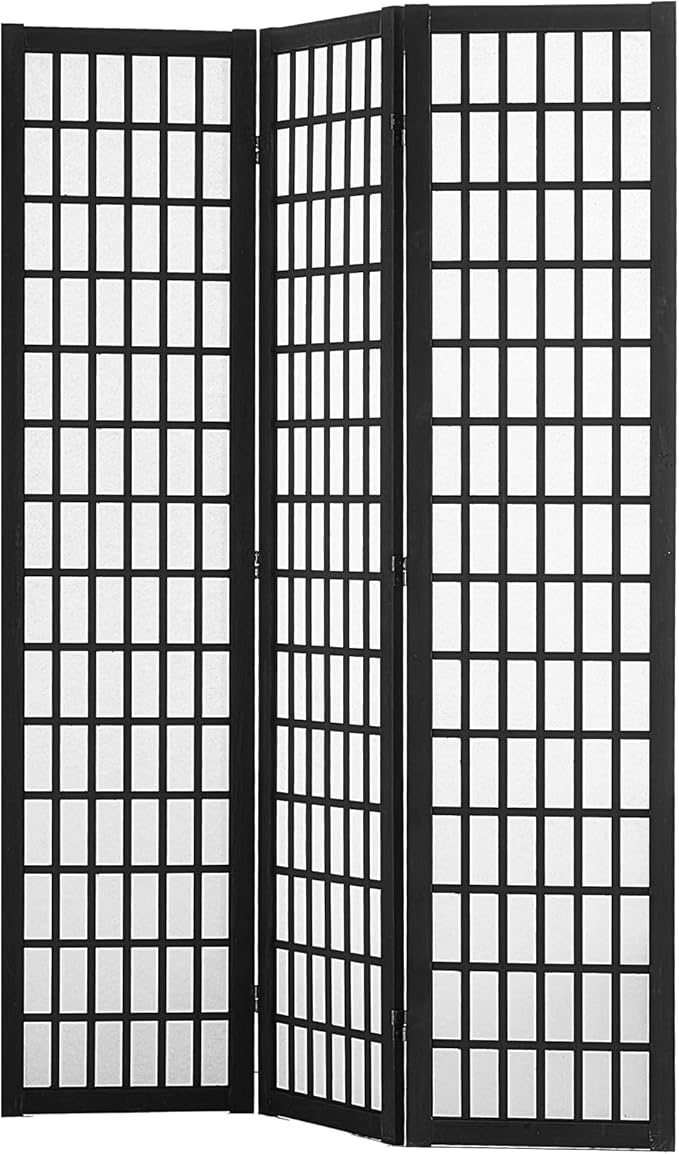 VEVOR Room Divider, 3 Panel Japanese Room Divider, Wood Folding Privacy Screen - Image 9