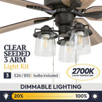 prominence home river run 52" farmhouse led ceiling showing dimensions